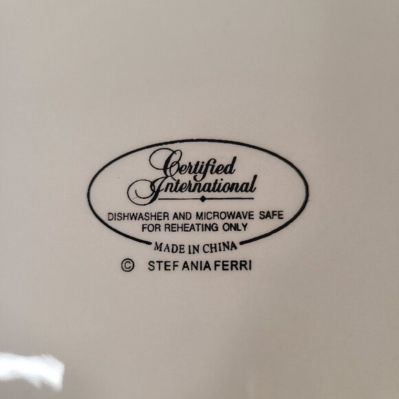 Certified International Stef Ania Ferri Roma 9" Pasta Bowl with Large Tomatoes - Picture 4 of 5